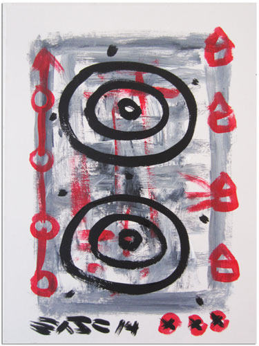 untitled (mixed media on cardstock)