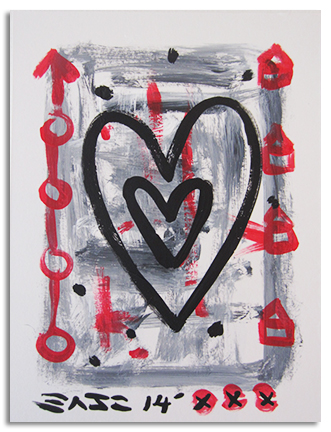 untitled (mixed media on cardstock)