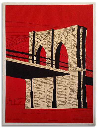 red brooklyn bridge (marz jr)